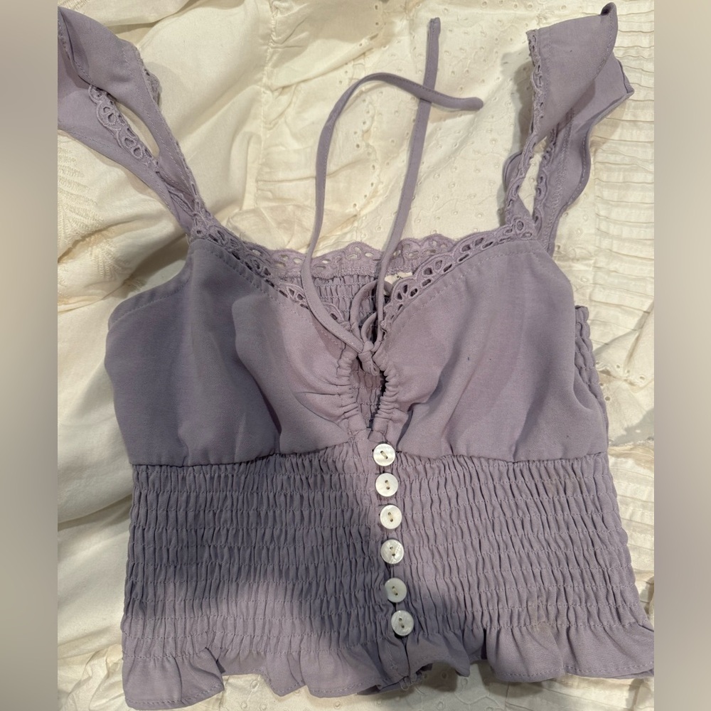 Purple cute blouse